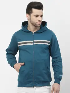 Kalt Hooded Fleece Front-Open Sweatshirt