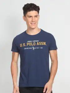 U.S. Polo Assn. Denim Co. Typography Printed Regular Fit T-shirt