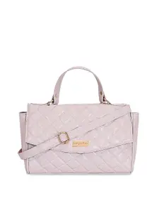 Berrypeckers Textured Structured Satchel with Quilted