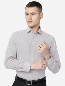 JADE BLUE Men Micro Checks Formal Shirt