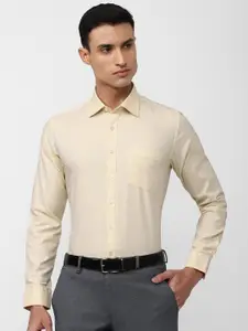 Van Heusen Self Design Pure Cotton Slim Fit Formal Shirt