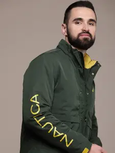 Nautica Mock Collar Padded Jacket With Detachable Hood