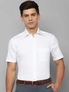 Louis Philippe Spread Collar Pure Cotton Formal Shirt