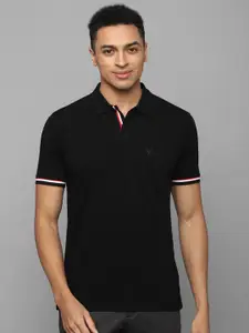 Allen Solly Polo Collar Contrast Trim Pure Cotton T-shirt