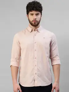 Royal Enfield Slim Fit Button-Down Collar Cotton Casual Shirt