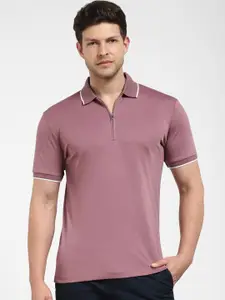 SELECTED Polo Collar Organic Cotton Slim Fit T-shirt