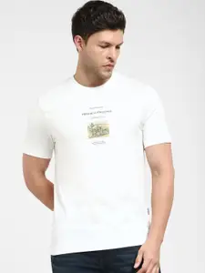 SELECTED Round Neck Organic Cotton Slim Fit T-shirt