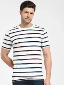 SELECTED Striped Organic Cotton Slim Fit T-shirt