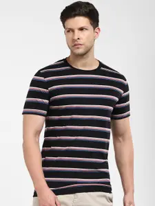 SELECTED Striped Organic Cotton Slim Fit T-shirt