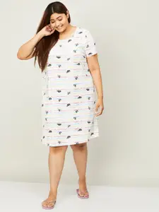 Nexus by Lifestyle Graphic Printed Pure Cotton Nightdress