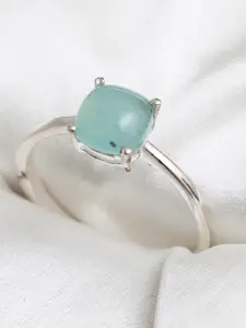 HIFLYER JEWELS 92.5 Sterling Silver Stone-Studded  Ring