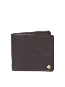 Hidesign Men Brown Solid Handcrafted Natural Leather Two Fold Wallet