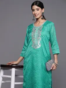 Varanga Leheriya Yoke Design Gotta Patti Kurta