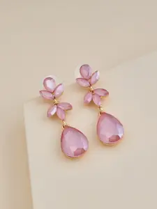 Kushal's Fashion Jewellery Kushal's Fashion Jewellery Gold Plated Floral Drop Earrings