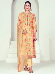 Stylee LIFESTYLE Printed Pure Cotton Unstitched Dress Material