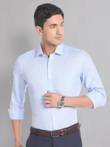 AD By Arvind Spread Collar Pure Linen Formal Shirt