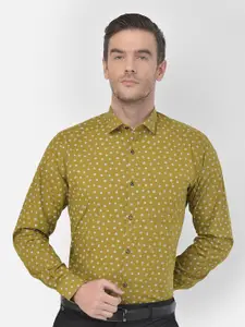 Canary London Men Cotton Smart Slim Fit Floral Opaque Printed Formal Shirt