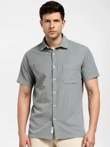 SELECTED Spread Collar Organic Cotton Casual Shirt