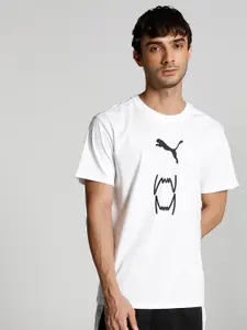 Puma Men Franchise Core Graphic Printed Cotton T-Shirt
