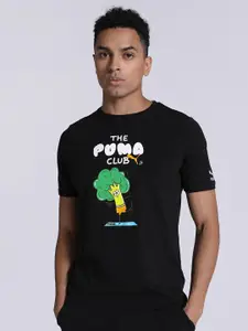 Puma Men Club Graphic Printed Cotton Regular Fit T-Shirt