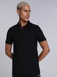 Puma Ottoman Polo Collar Slim-Fit Knitted Cotton T-Shirt