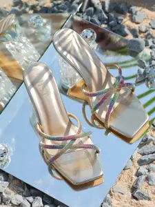 GNIST Embellished Party Block Heels