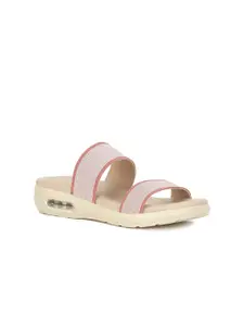 Bata comfit Striped Open Toe Flats