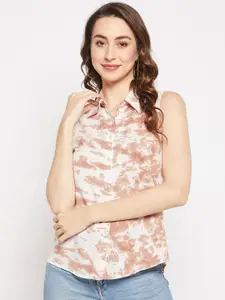 Ruhaans Tie & Dye Printed Casual Shirt