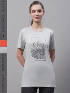 VIMAL JONNEY Pack Of 2 Printed Cotton T-shirt