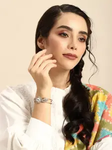 Anouk Women Studded & Embellished Cuff Bangle