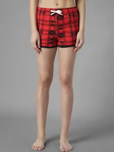 Kotty Women Printed Slim Fit Low-Rise Shorts