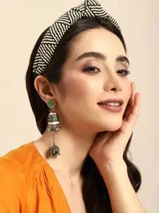 Sangria Women Enamelled Drop Earrings