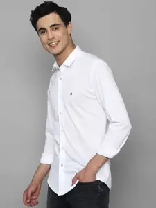 Louis Philippe Sport Spread Collar Pure Cotton Slim Fit Casual Shirt