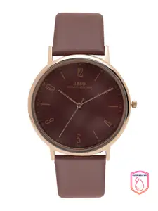 IBSO Men Brown Dial & Brown Leather Straps Analogue Watch B2270GMR