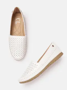 Carlton London Women Perforated Loafers