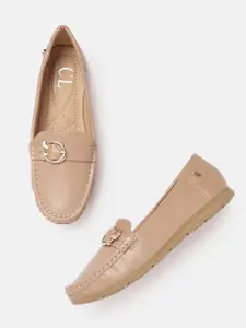 Carlton London Women Loafers with Buckle Detail