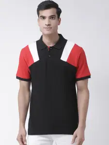 Club York Colourblocked Polo Collar Cotton T-Shirt