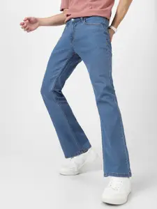 Urbano Fashion Men Mid Rise Light Fade Stretchable Bootcut Jeans