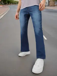 Urbano Fashion Men Mid Rise Heavy Fade Stretchable Bootcut Jeans