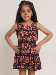 Creative Kids Creative Girls Floral Print Fit & Flare Dress