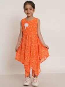 Creative Kids Creative Girls Floral Print Fit & Flare Midi Dress