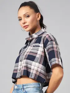 CHIMPAAANZEE Tartan Checks Casual Shirt