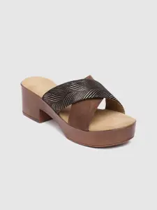 Inc 5 Women Textured Platform Sandals