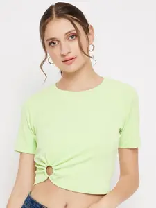 Madame Cut Out Fitted Crop Top