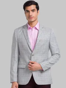 Park Avenue Checked Single-Breasted Slim-Fit Blazers