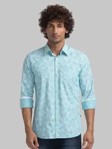 Parx Slim Fit Floral Opaque Printed Oragnic Cotton Casual Shirt