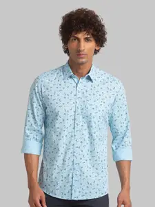 Parx Slim Fit Floral Printed Organic Cotton Casual Shirt