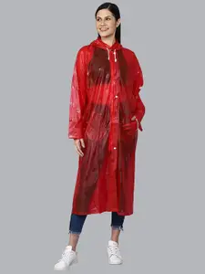 THE CLOWNFISH Women Self Design Waterproof Rain Suit