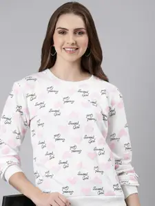 SHOWOFF Conversational Printed Cotton Sweatshirt
