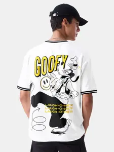 The Souled Store Goofy Printed Pure Cotton Oversized T-shirt